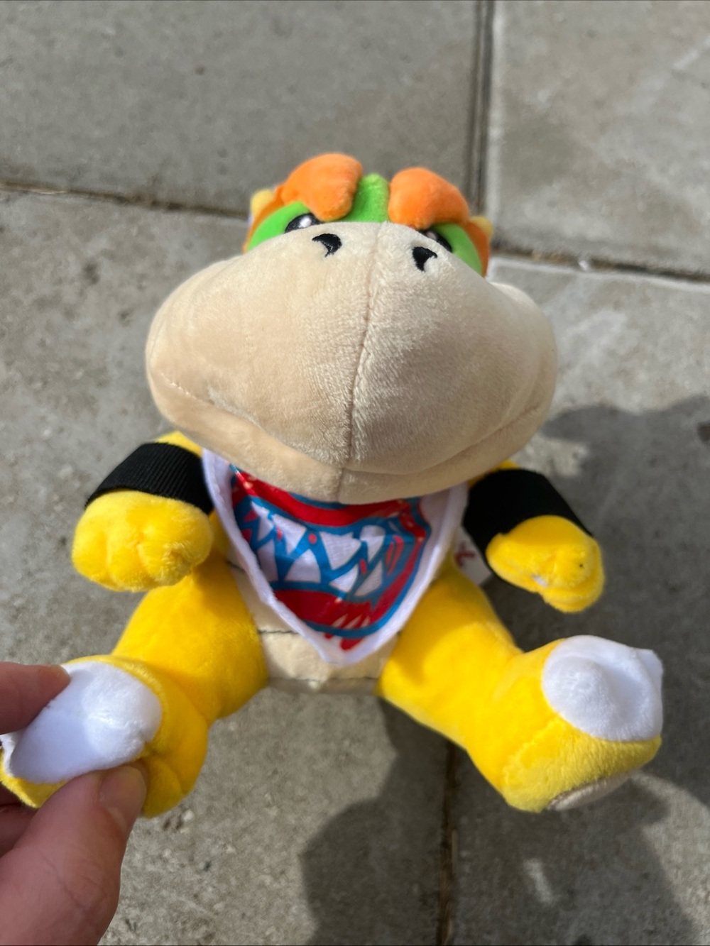 Bowser Jr. Super Mario Bros Koopa 6.5” Plush With Bib SE601-174